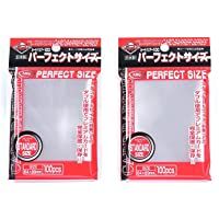 Fundas para Cartas de Juego Magic-Pokemon KMC Perfect Size - 200 Fundas (2 Paquetes de 100) Importación de Japón - Made…